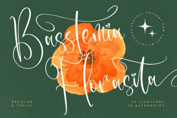 Basstemia Florasita: A Handwritten Font That Makes Your Brand Feel Like Home