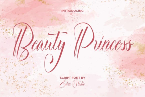 Beauty Princess Font: A Royal Script for Handmade Labels & Printables