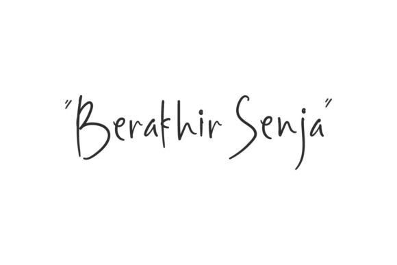 Berakhir Senja: A Handwritten Font That Breathes Life Into Digital Branding