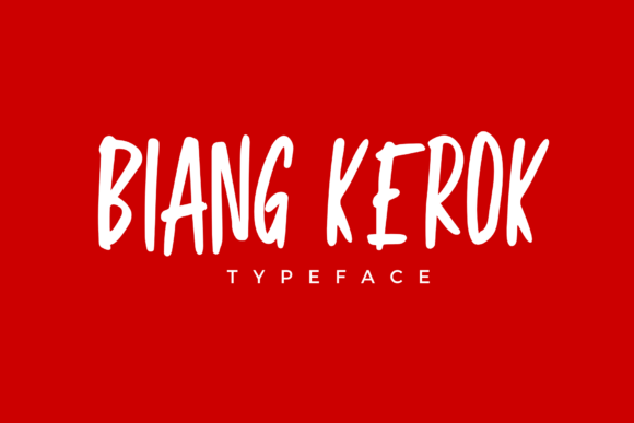 Biang Kerok Typeface: A Bold, Handwritten Font for Real Business Branding