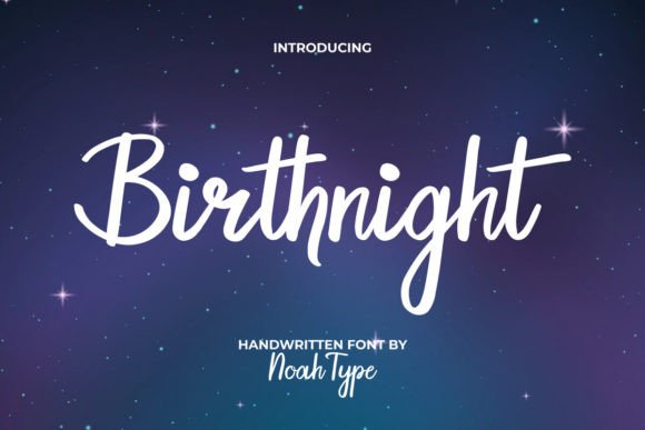 Birthnight: A Script Font That Earns Its Place