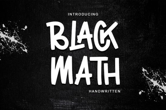 Black Math: A Handwritten Font That Feels Human on Screen