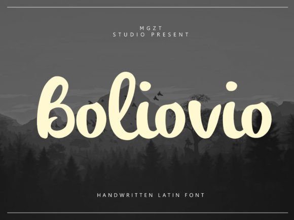 Boliovio: A Refined Script Font for Digital Elegance