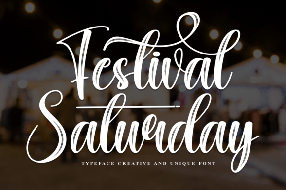 Festival Saturday: A Handwritten Font That Feels Like a Thoughtful Pause