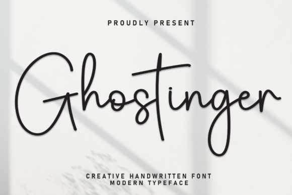 Ghostinger: A Handwritten Font That Elevates Your Brand