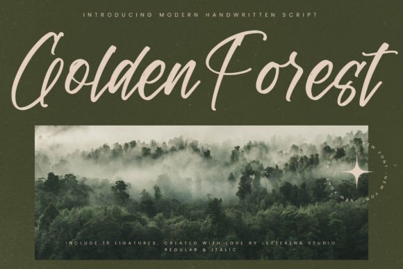 Golden Forest: A Handwritten Font That Elevates Digital Branding