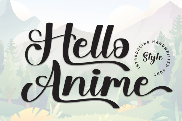 Hello Anime: A Playful Script Font for Editorial Charm