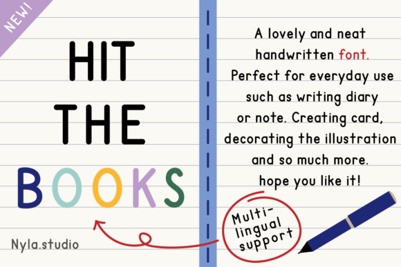 Hit the Books: A Warm, Handwritten Font for Real Makers