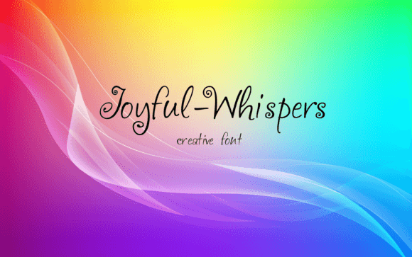 Joyful Whispers: A Dynamic Script Font for Digital Branding