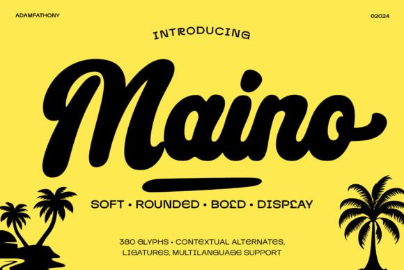 Maino: A Playful Script Font for Handmade Labels & Printables