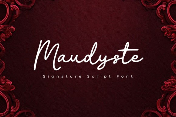 Maudyste: A Signature Script Font for Thoughtful Editorial Design