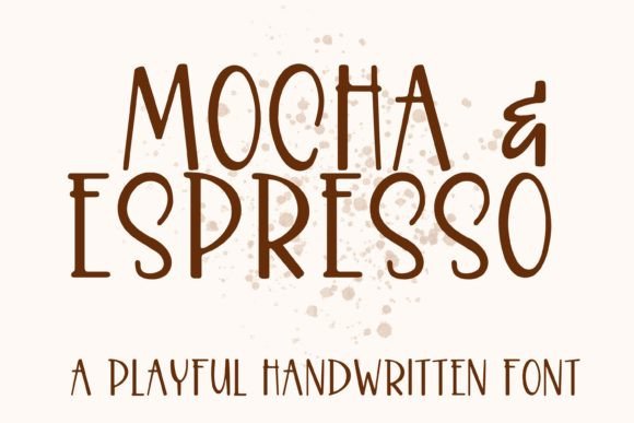 Mocha Espresso Font: A Warm, Handwritten Touch for Your Handmade Goods