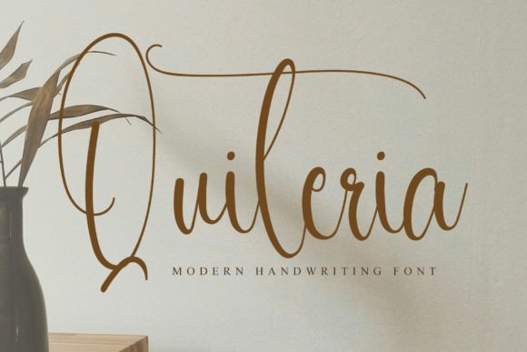 Quiteria: A Contemporary Handwritten Font for Digital Branding