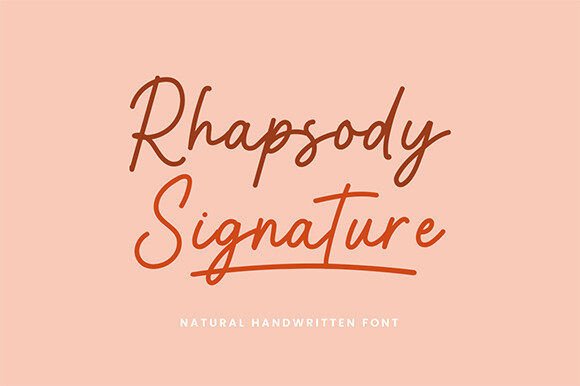 Rhapsody Signature: A Handwritten Font That Builds Brand Connection