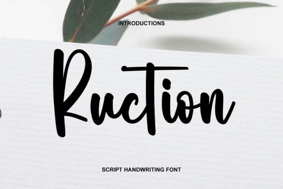 Ruction: A Handwritten Font That Feels Like Home