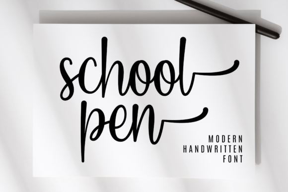 School Pen: A Friendly Handwritten Font for Editorial Design