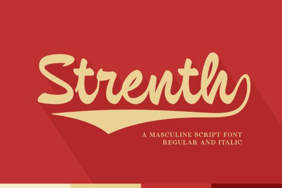 Strenth: A Bold, Elegant Script Font for Handmade Brands
