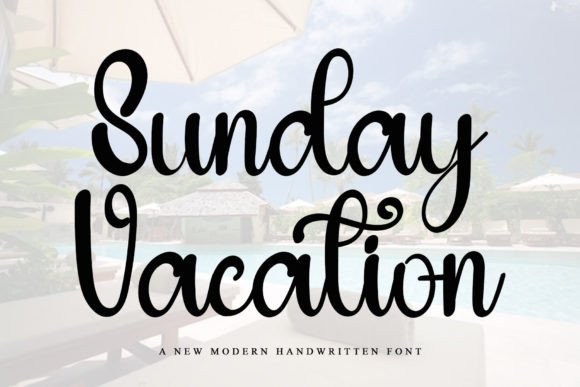 Sunday Vacation: A Festive Display Typeface for Digital Branding