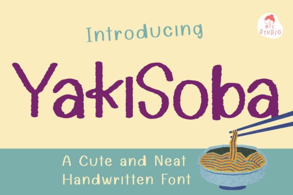 Yakisoba: A Handwritten Font That Feels Like a Thoughtful Pause